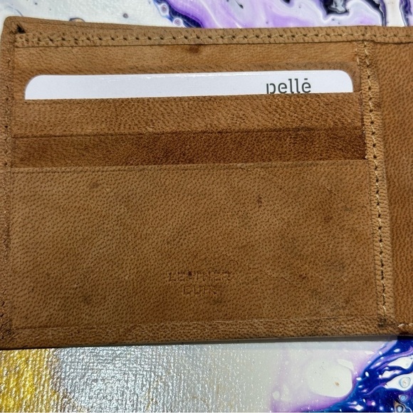 Pelle genuine nubuck leather rustic wallet with RFID protection - Picture 3 of 8